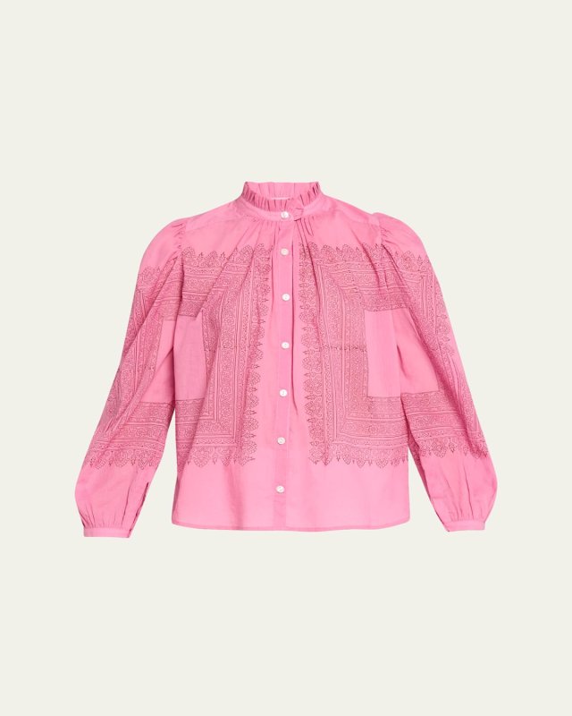 Annabel Fuchsia Tile Shirt